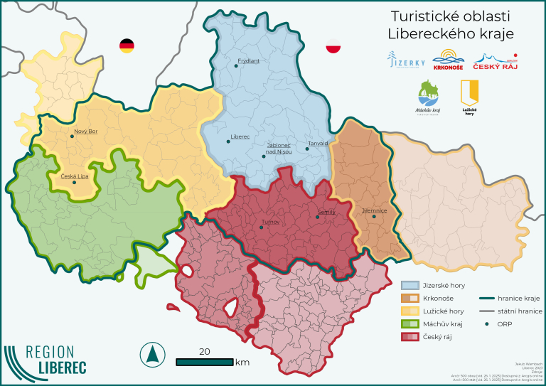 Krajská mapa